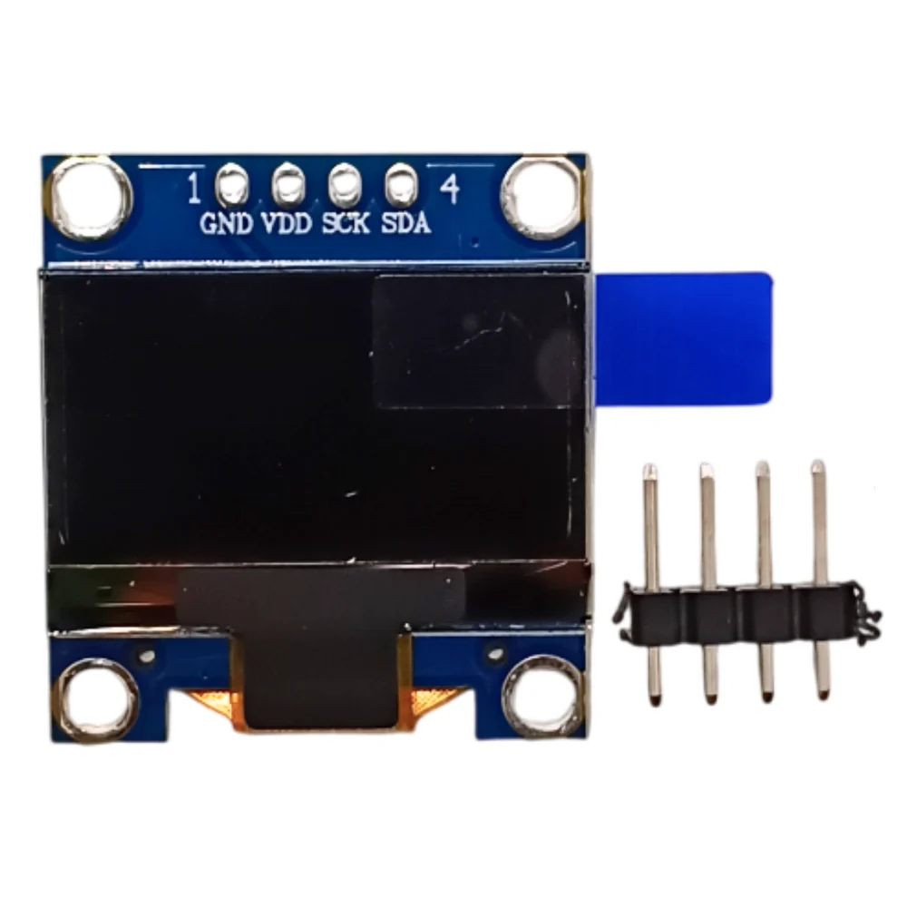 0.96 Inch OLED Display Module SPI/I2C 4-Pin Blue Color