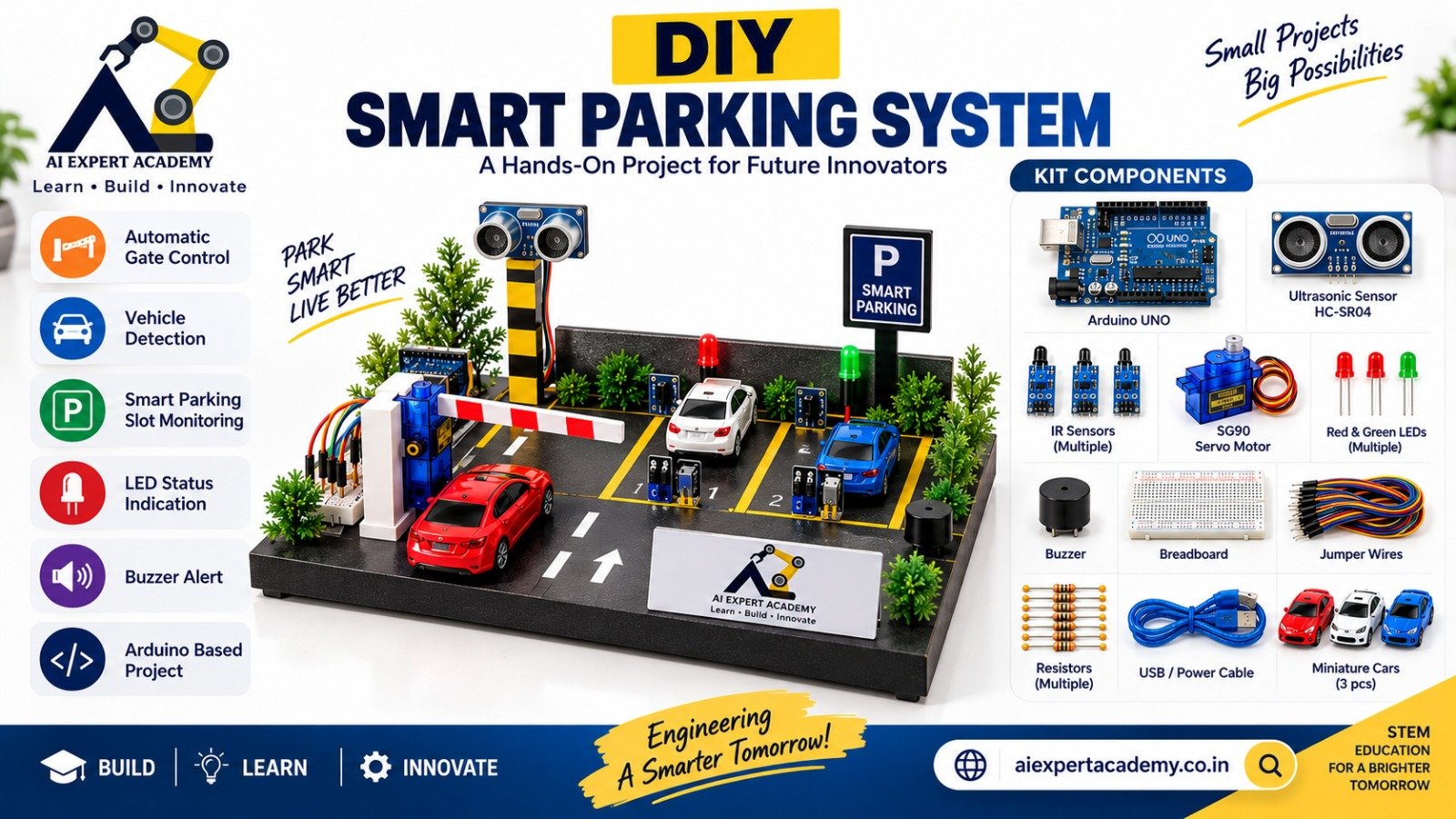 DIY Smart Parking System – Arduino Based Smart Parking Project