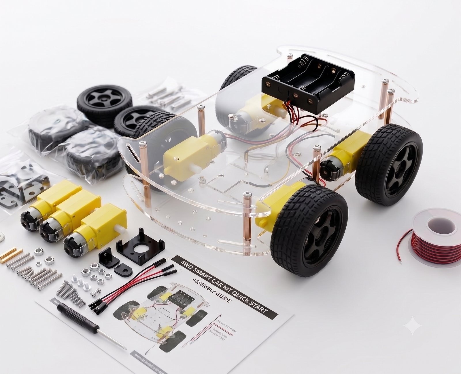 4WD Smart Robot RC Car Chassis Kit